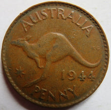 Load image into Gallery viewer, 1944 King George VI Australia One Penny Coin
