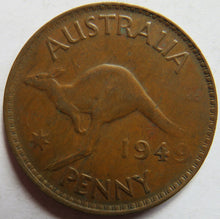 Load image into Gallery viewer, 1949 King George VI Australia One Penny Coin
