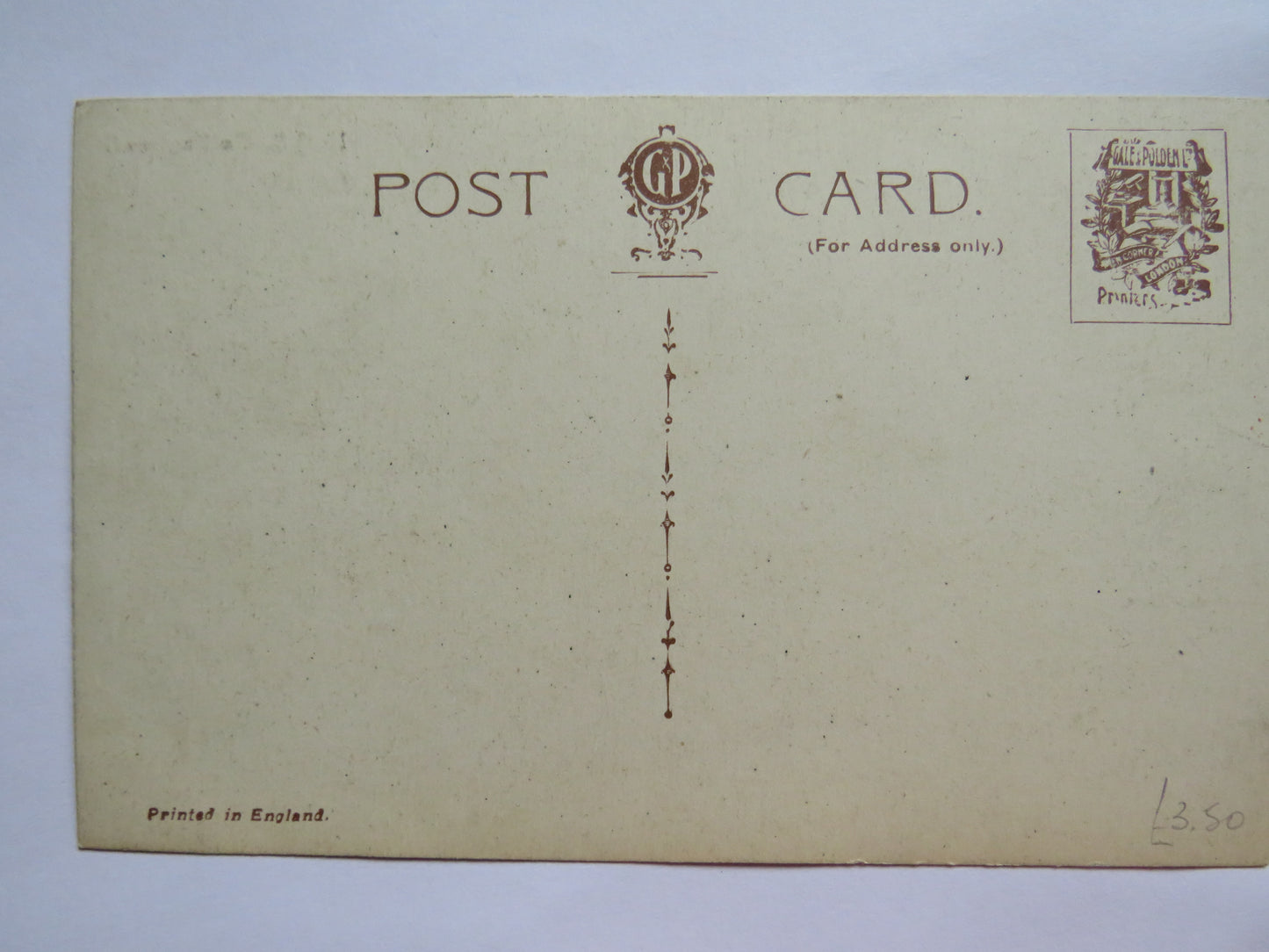 Vintage Warship Postcard of The H.M.S. / HMS Collingwood