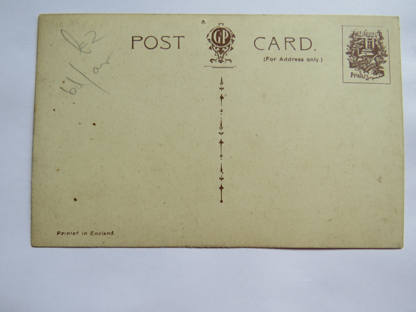 Vintage Warship Postcard of The H.M.S. / HMS Glasgow