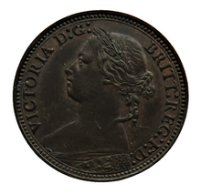 Load image into Gallery viewer, 1878 Queen Victoria Bun Head Farthing Coin In Higher Grade
