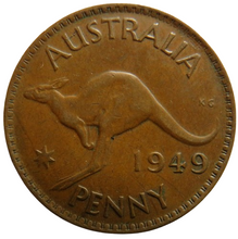 Load image into Gallery viewer, 1949 King George VI Australia One Penny Coin
