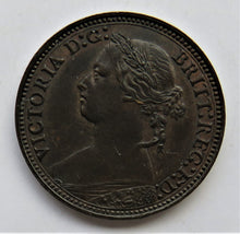 Load image into Gallery viewer, 1878 Queen Victoria Bun Head Farthing Coin In Higher Grade
