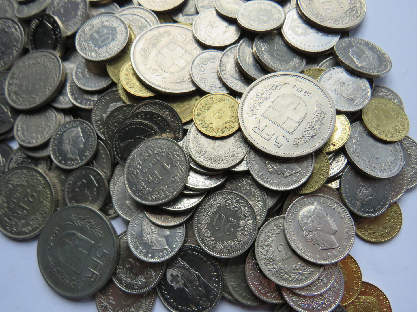 Collection of 95 Swiss Francs Coin - Exchangeable Currency