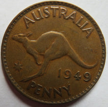 Load image into Gallery viewer, 1949 King George VI Australia One Penny Coin
