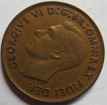 Load image into Gallery viewer, 1949 King George VI Australia One Penny Coin
