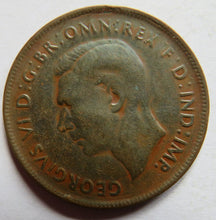 Load image into Gallery viewer, 1942 King George VI Australia One Penny Coin
