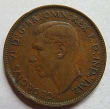 Load image into Gallery viewer, 1938 King George VI Australia One Penny Coin
