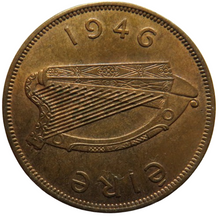 Load image into Gallery viewer, 1946 Ireland Eire One Penny Coin In Higher Grade
