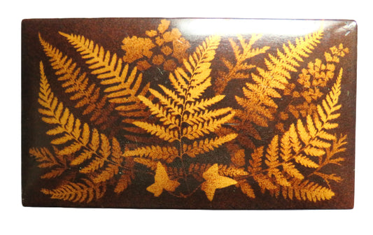 Good Quality Antique Mauchline Fern Ware Box