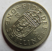 Load image into Gallery viewer, 1966 Queen Elizabeth II (Scottish) Shilling Coin High Grade
