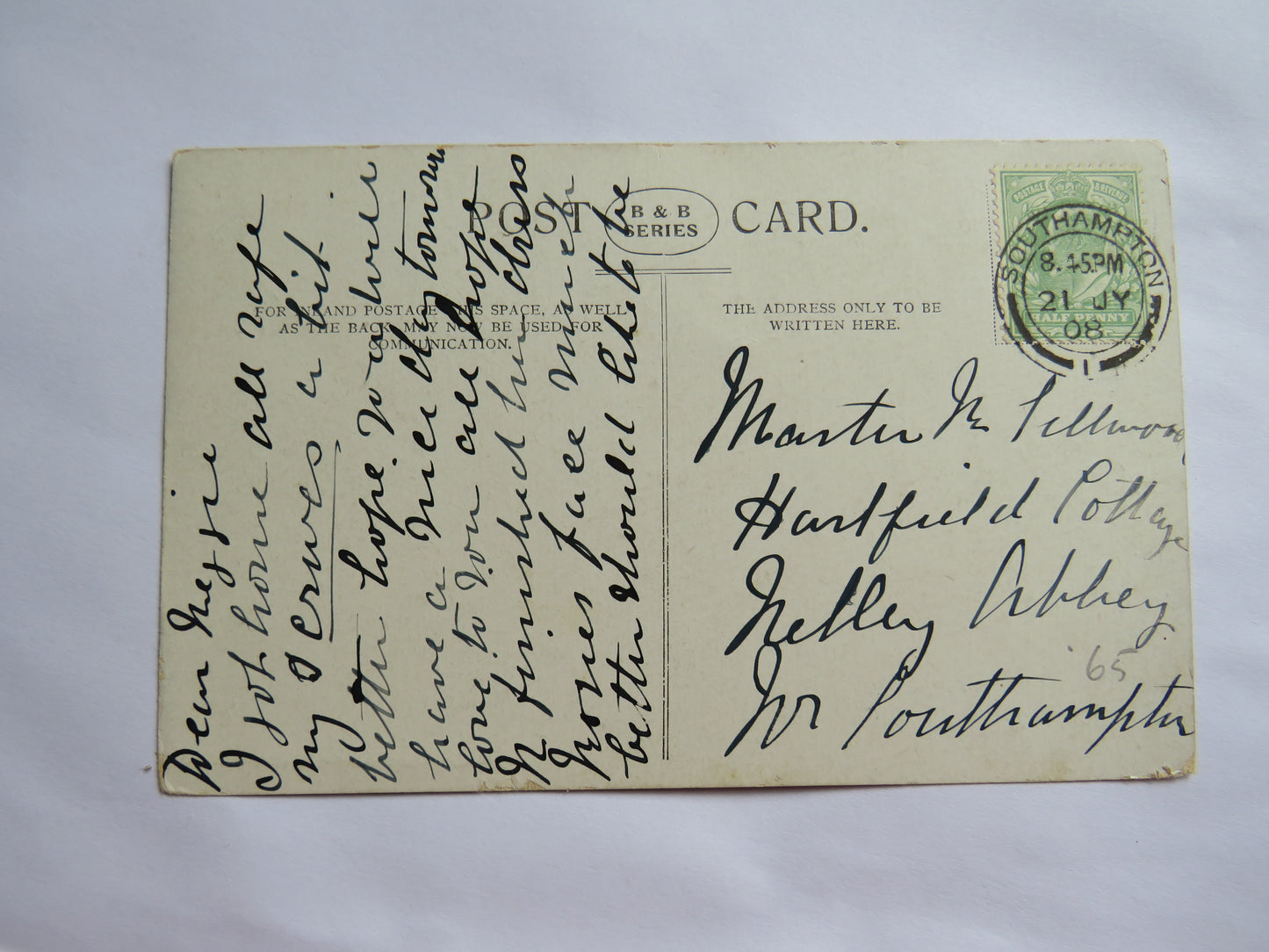 Vintage Postcard of H.M.S. / HMS "Victory" 1908