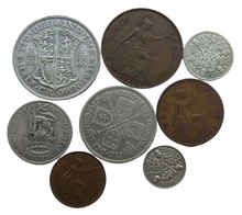 Load image into Gallery viewer, 1931 King George V 8 Coin Year Set Halfcrown - Farthing Great Britain
