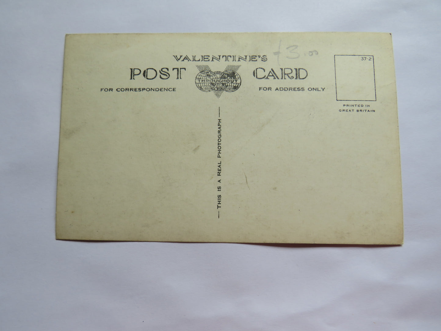 Vintage Warship Postcard of H.M.S. / HMS Furious