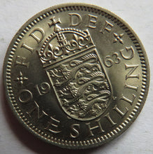 Load image into Gallery viewer, 1963 Queen Elizabeth II (English) Shilling Coin High Grade
