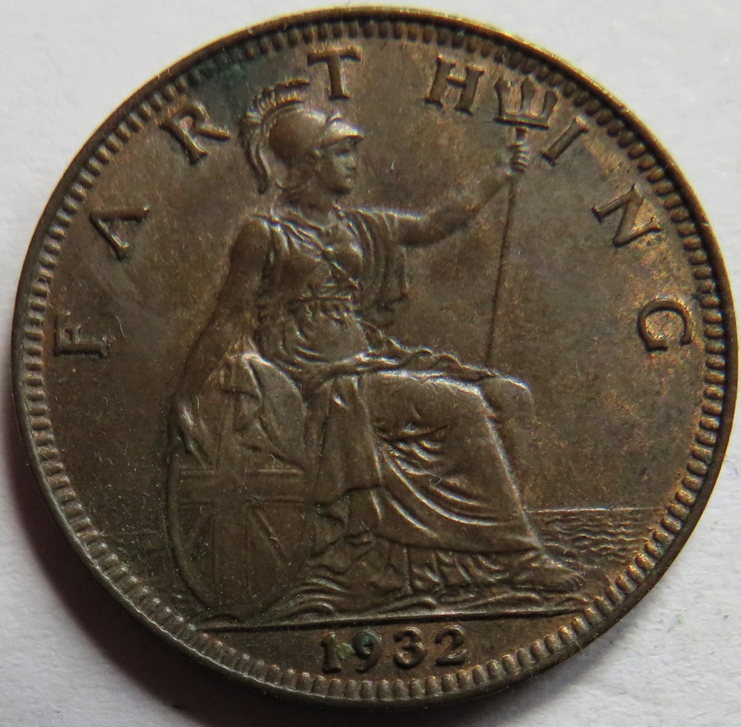 1932 King George V Farthing Coin In Higher Grade