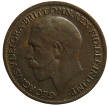 Load image into Gallery viewer, 1918 King George V Farthing Coin In Better Grade
