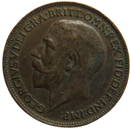 1918 King George V Farthing Coin In Higher Grade