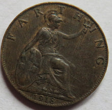 Load image into Gallery viewer, 1918 King George V Farthing Coin In Higher Grade
