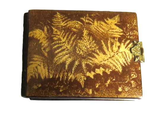 Antique Mauchline Fern Ware Notepad