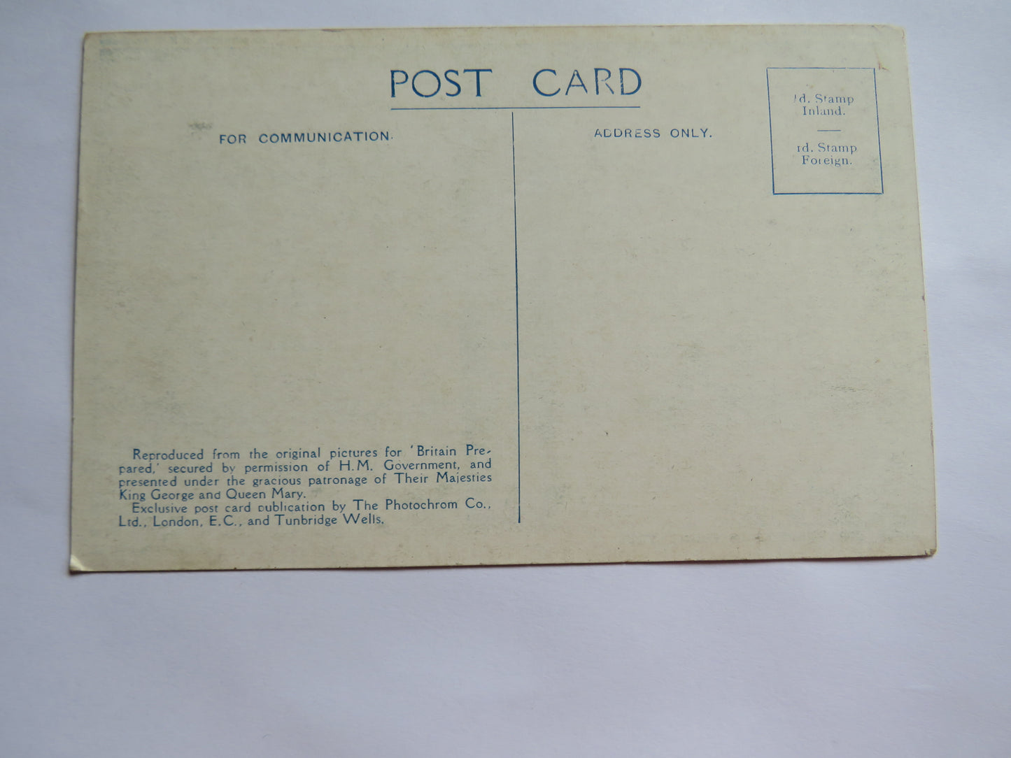 Vintage Warship Postcard of Inserting Torpedo In Firing Tube