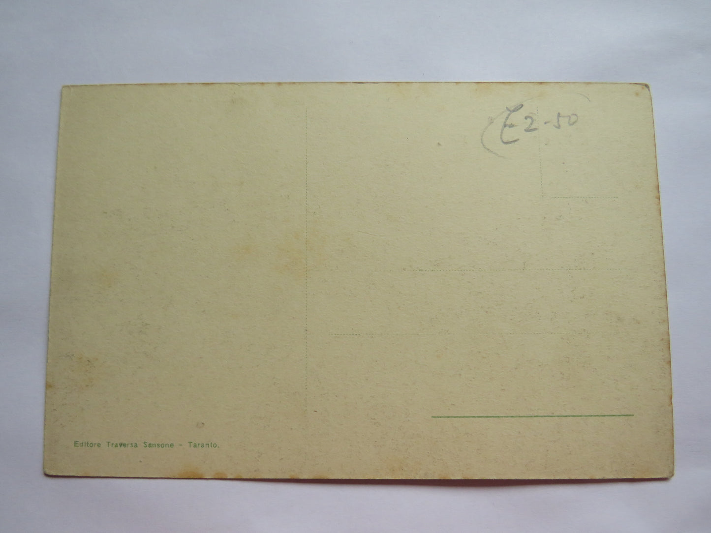 Vintage Warship Postcard of Taranto R. Nave "Benedetto Brinn"