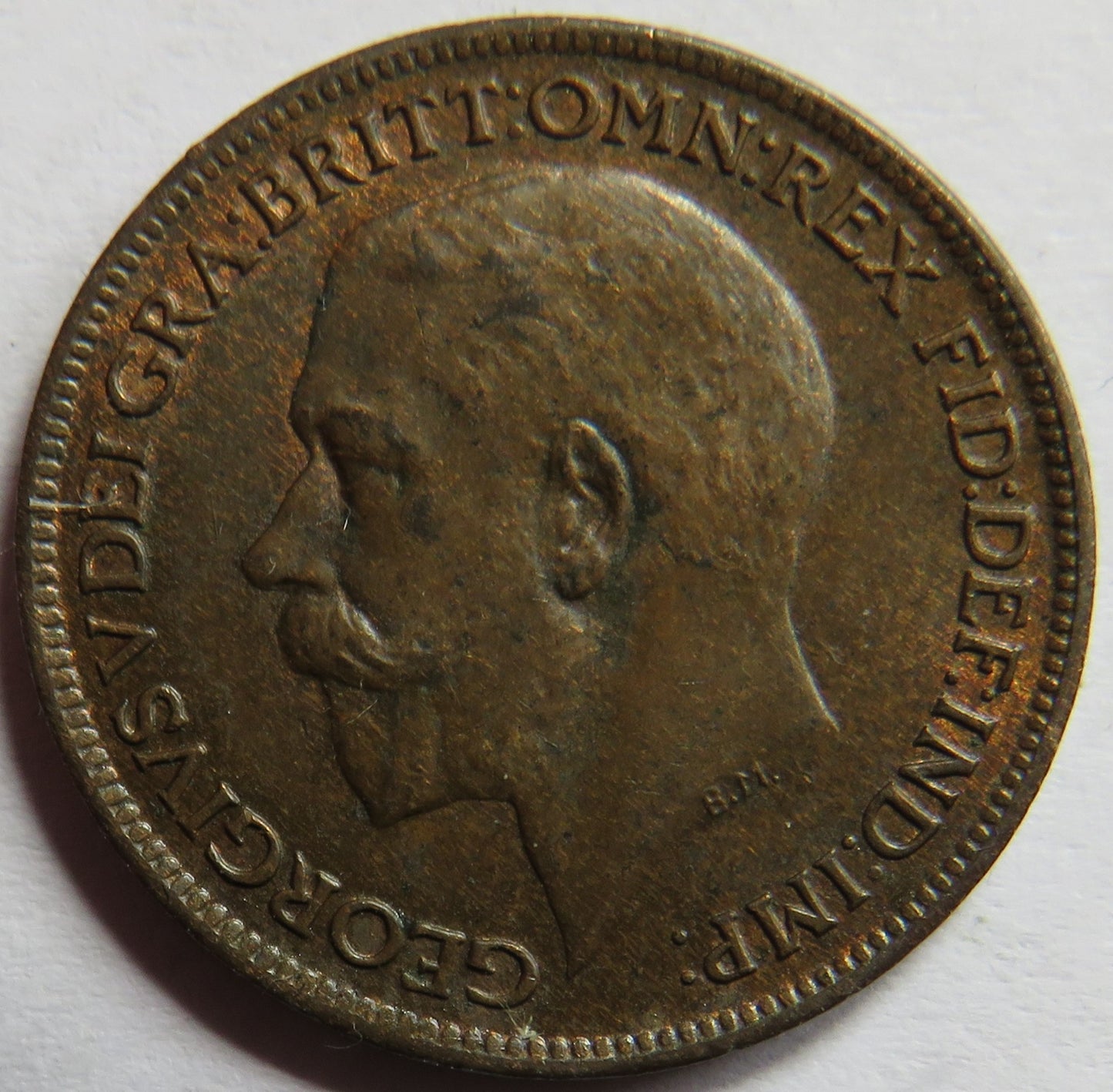 1919 King George V Farthing Coin In Higher Grade