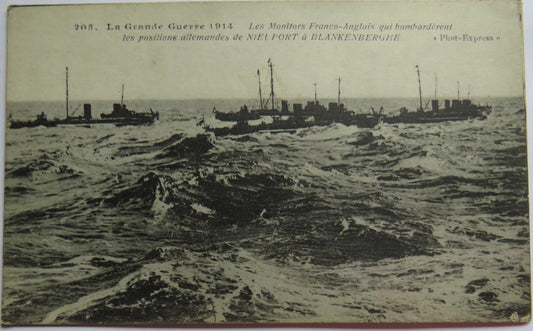 Vintage Warship Postcard of Le Grande Guerre 1914