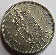 Load image into Gallery viewer, 1959 Queen Elizabeth II (English) Shilling Coin - Great Britain
