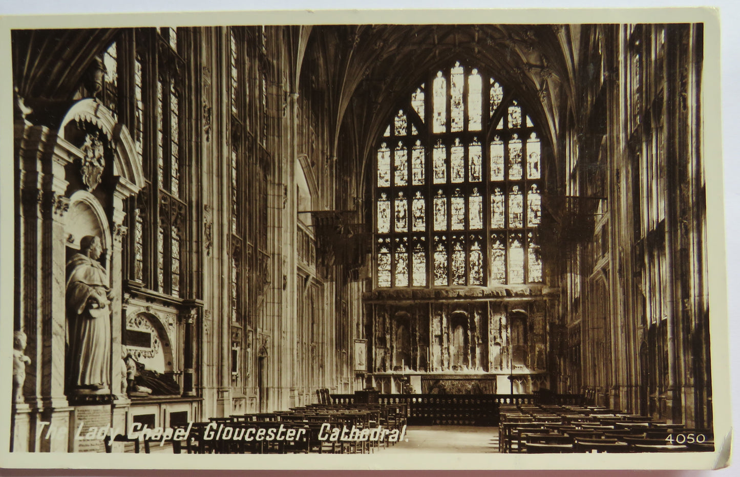 Vintage Postcard of The Lady Chapel, Gloucester Cathedral