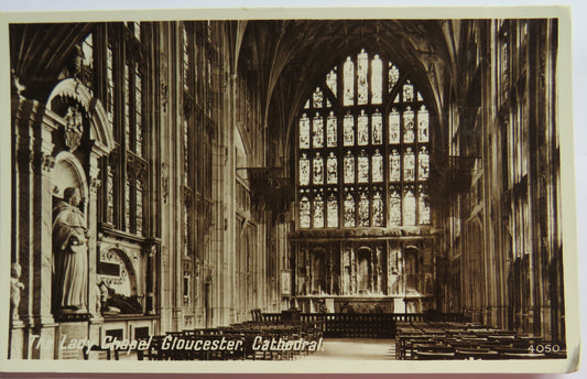 Vintage Postcard of The Lady Chapel, Gloucester Cathedral