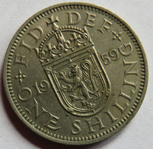 Load image into Gallery viewer, 1959 Queen Elizabeth II (Scottish) Shilling Coin - Great Britain
