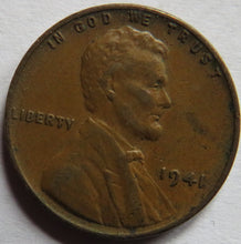 Load image into Gallery viewer, 1941 USA Lincoln One Cent Coin
