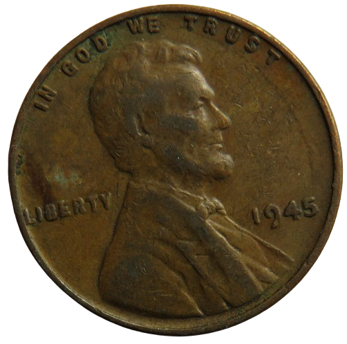 1945 USA Lincoln One Cent Coin