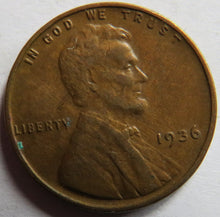 Load image into Gallery viewer, 1936 USA Lincoln One Cent Coin
