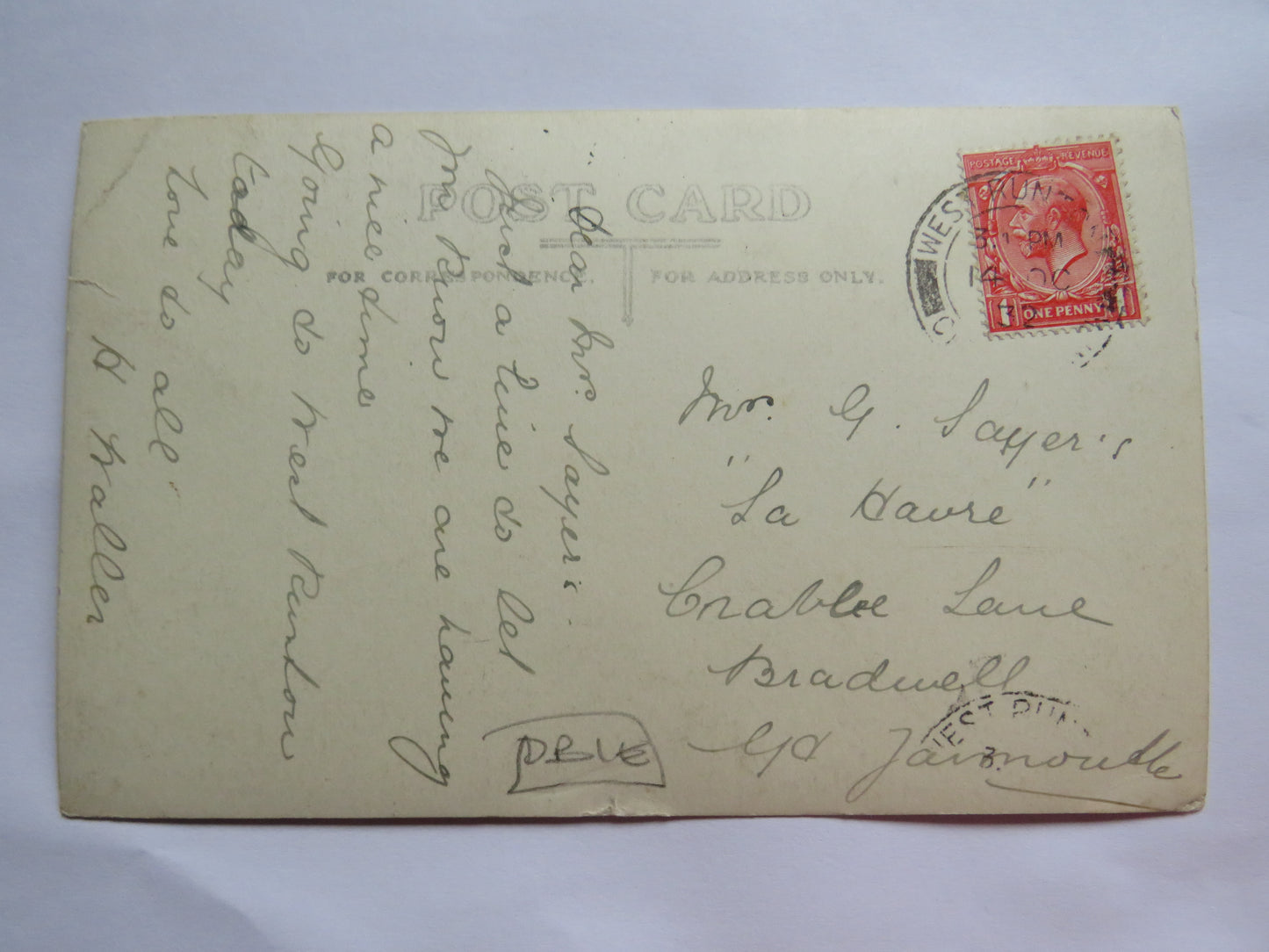 Vintage Postcard of Blakeney Church 1932