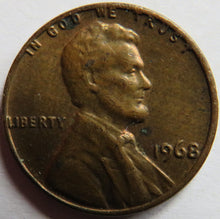 Load image into Gallery viewer, 1968 USA Lincoln One Cent Coin
