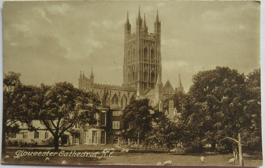 Vintage Postcard of Gloucester Cathedral, N.E