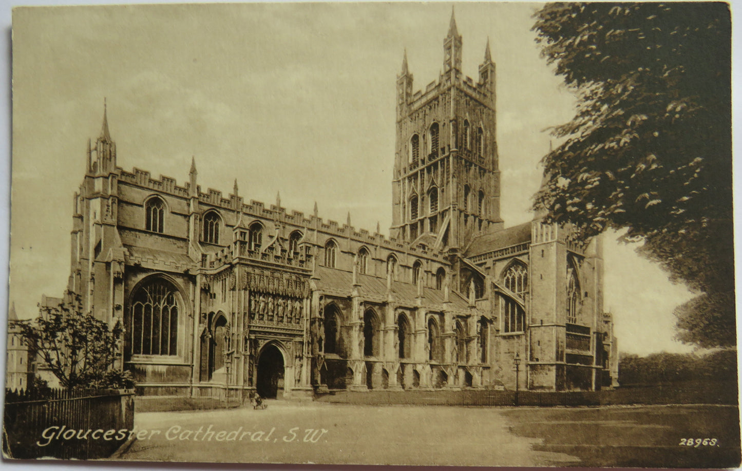 Vintage Postcard of Gloucester Cathedral, S.W
