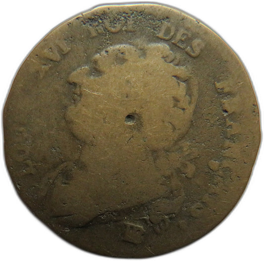 1792 France 12 Deniers Coin