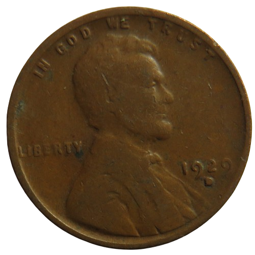 1929-D USA Lincoln One Cent Coin