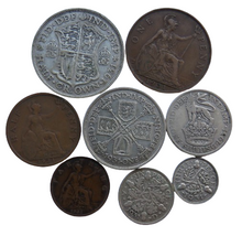 Load image into Gallery viewer, 1931 King George V 8 Coin Year Set Halfcrown - Farthing Great Britain
