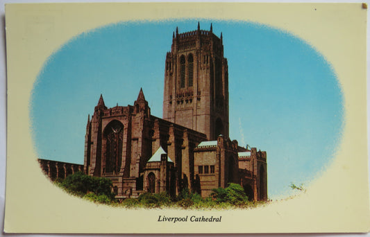 Vintage Postcard of Liverpool Cathedral
