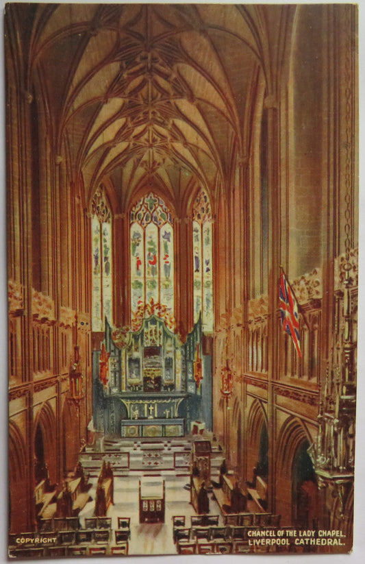 Vintage Postcard of Liverpool Cathedral