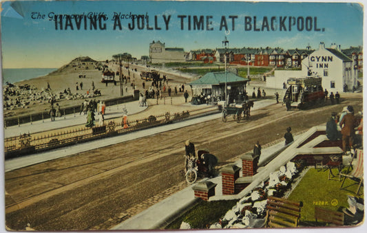 Vintage Postcard of Having a Jolly Time At Blackpool