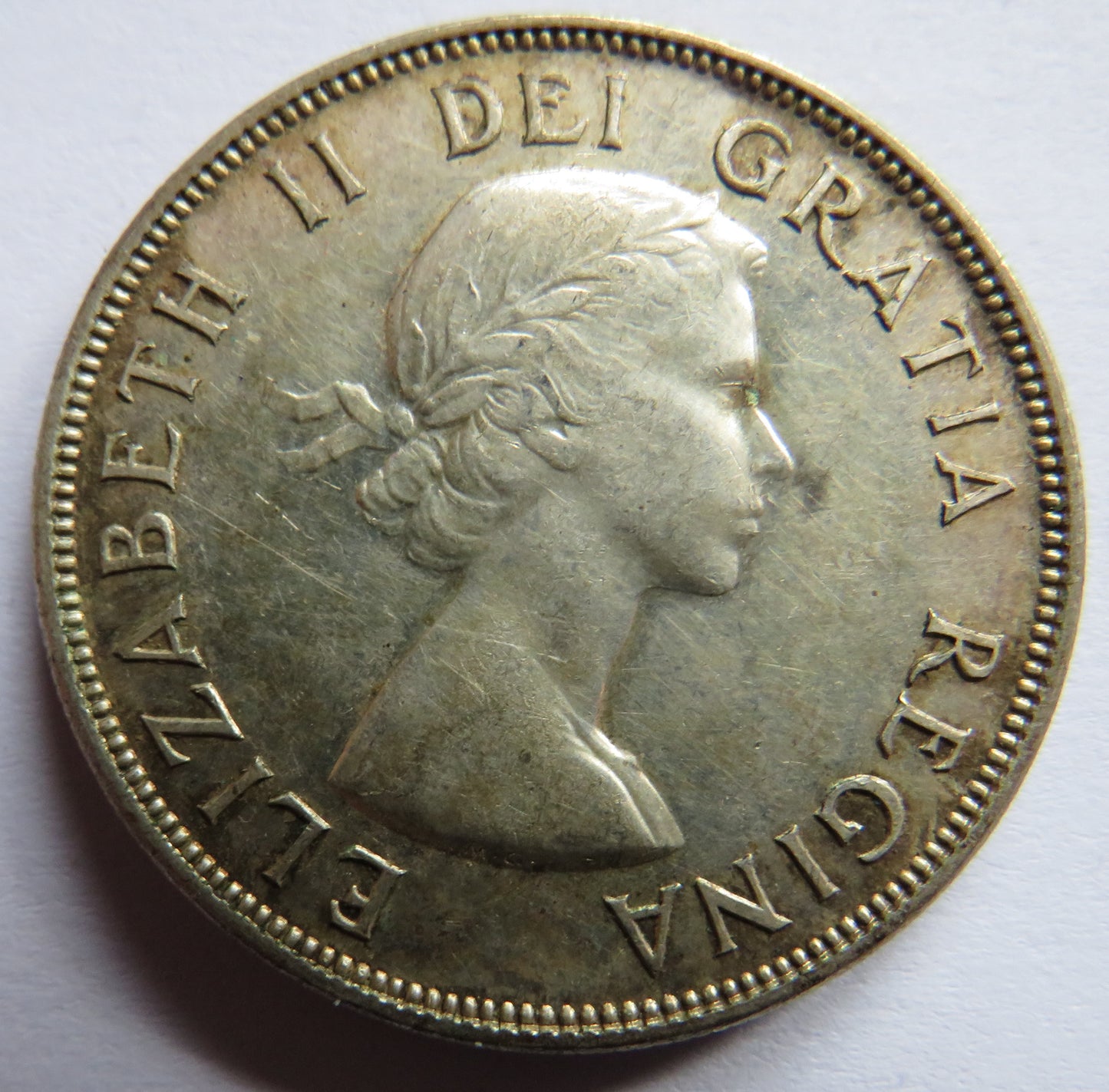 1953 Queen Elizabeth II Canada Silver $1 One Dollar Coin