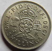 Load image into Gallery viewer, 1950 King George VI Florin / Two Shillings Coin In High Grade
