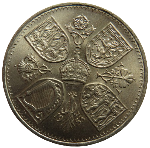 1953 Queen Elizabeth II Coronation Crown Coin