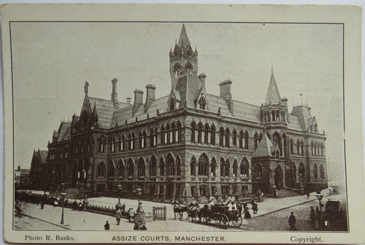 Vintage Postcard of Assize Courts, Manchester