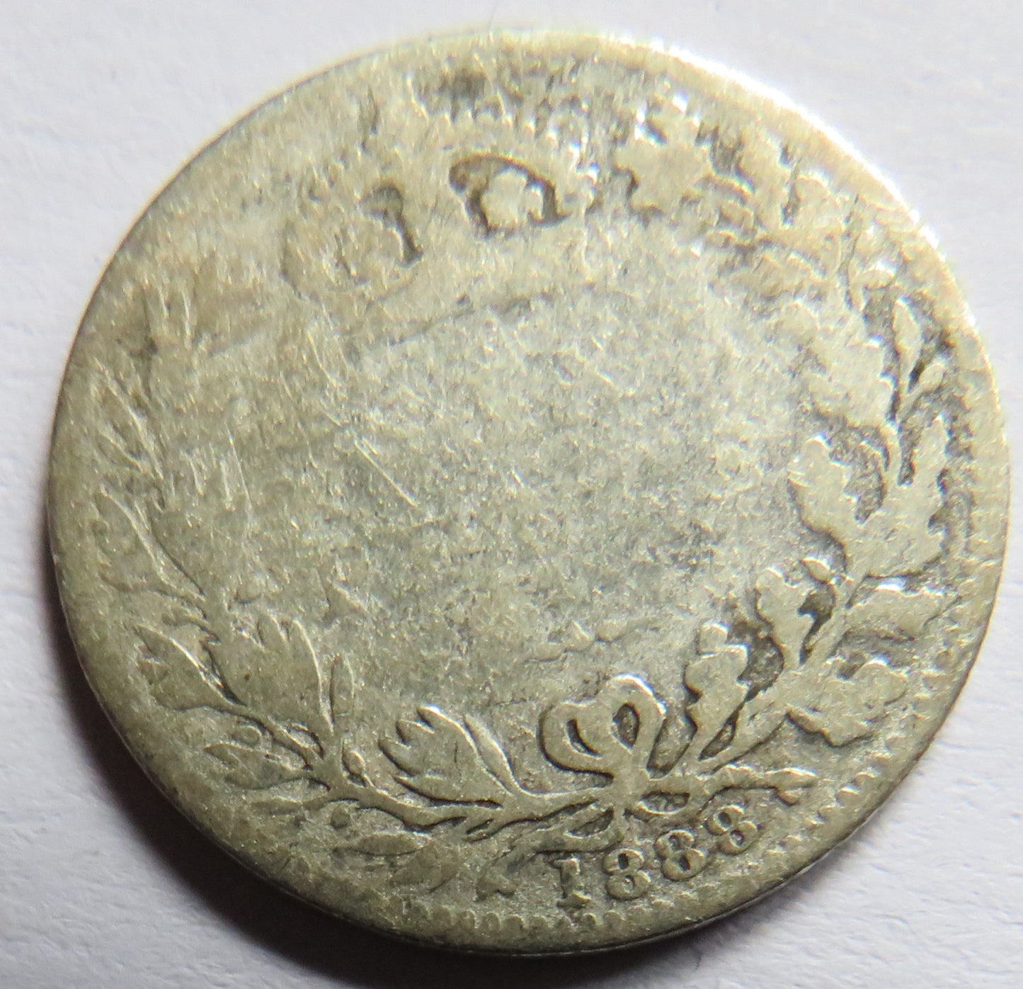 1888 Queen Victoria Jubilee Head Silver Sixpence Coin - Great Britain